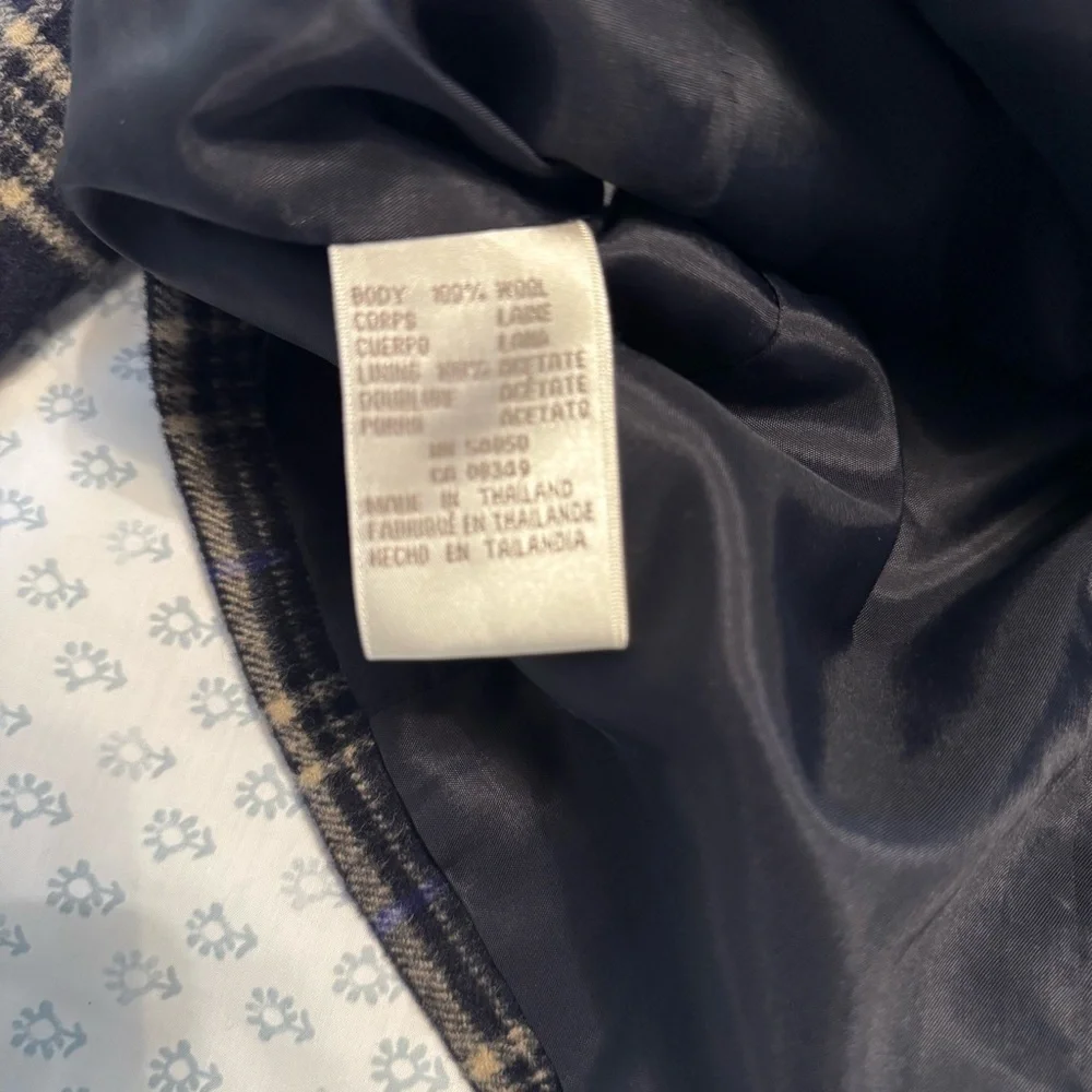 Jones New York 100% Wool Double-Breasted Size 12 Coat